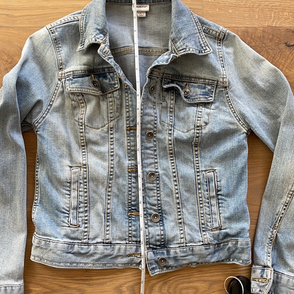 Merona light blue jean jacket - Picture 5 of 6